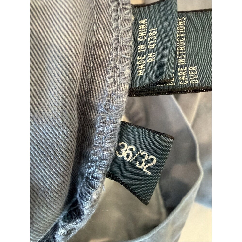 Polo Ralph Lauren Mens 650 Straight Leg Chino Slate Blue Gray Cotton Pants 36x32 - Picture 5 of 16
